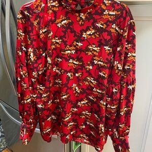 Ann Taylor Cherry Blossom Blouse SZ large.